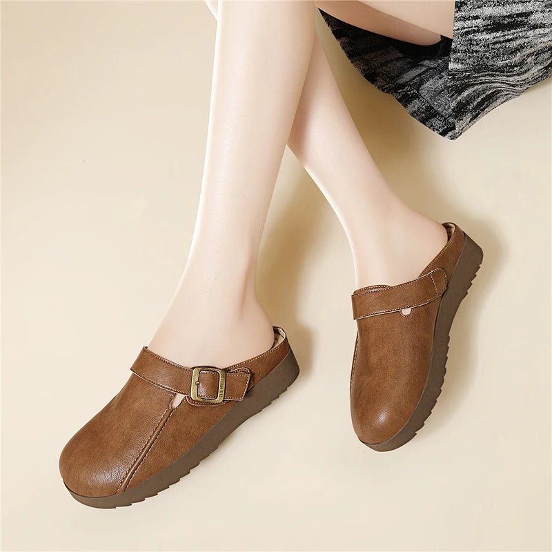 Mule en Cuir pour Femme légère "La Plume"