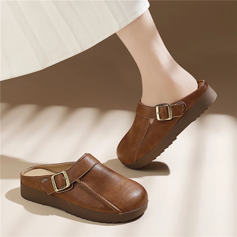 Mule en Cuir pour Femme légère "La Plume"