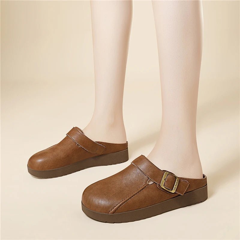 Mule en Cuir pour Femme légère "La Plume"