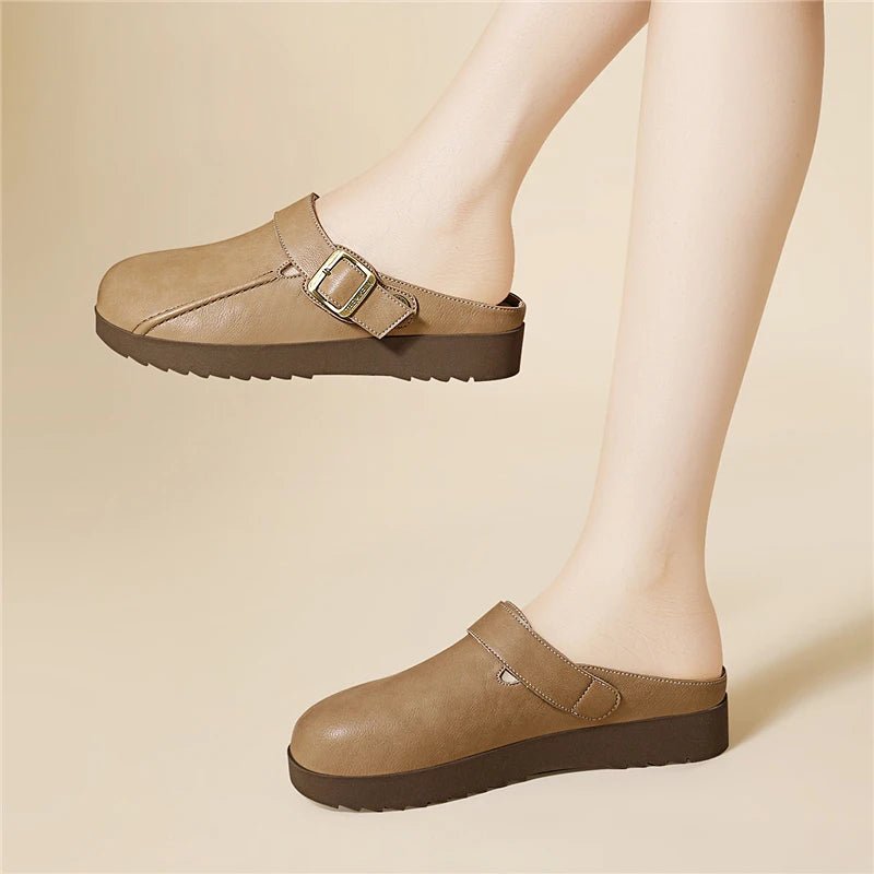 Mule en Cuir pour Femme légère "La Plume"