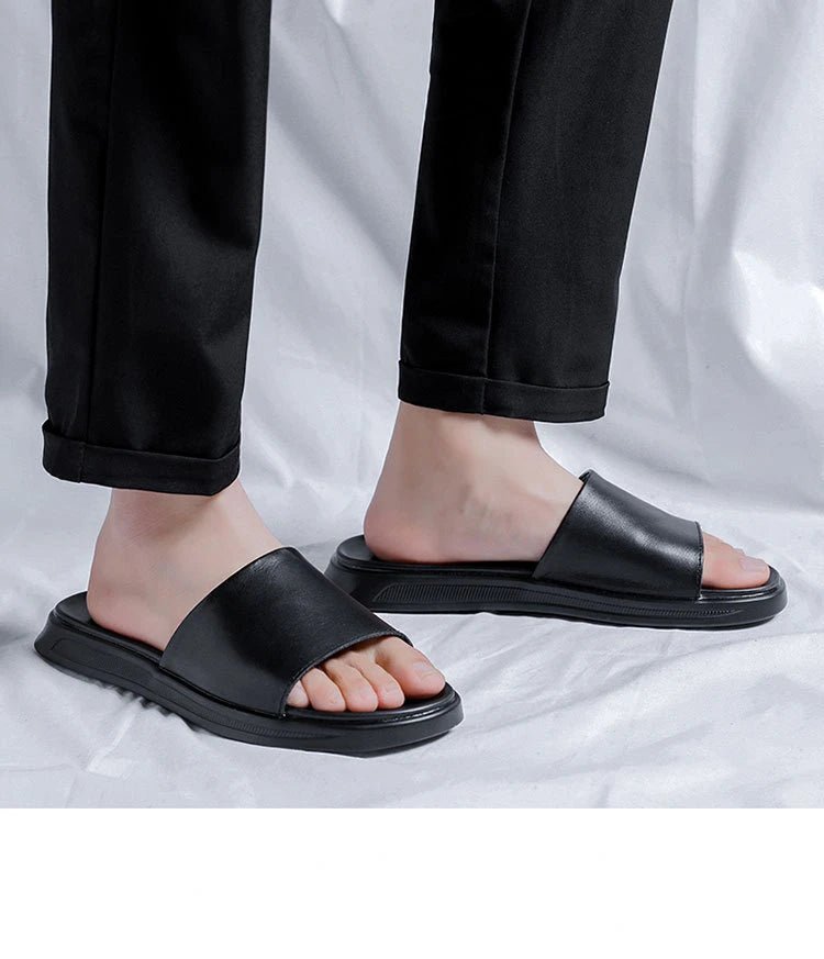 Mules Cuir Homme élégantes - "Le Douillet"