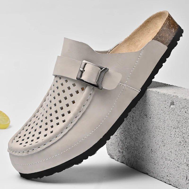 Mules Cuir Homme élégantes "Le Sobre"