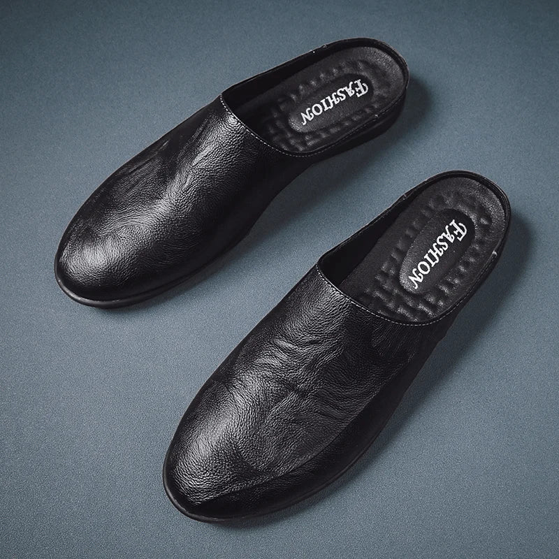 Mules cuir homme "L'Essentielle" - Restaur Cuirs