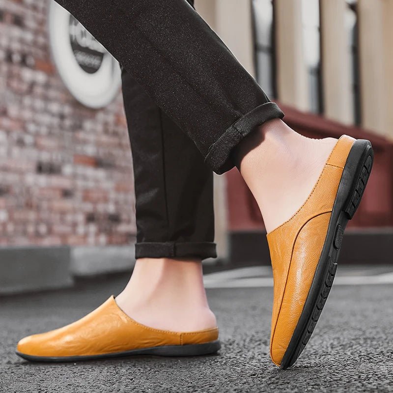 Mules cuir homme "L'Essentielle" - Restaur Cuirs