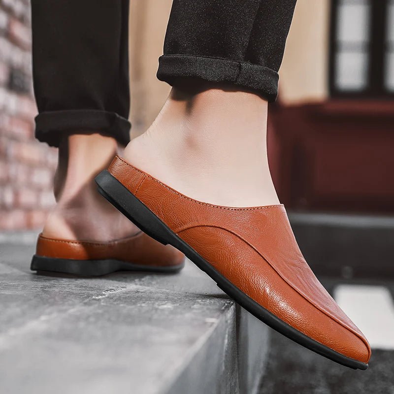 Mules cuir homme "L'Essentielle" - Restaur Cuirs