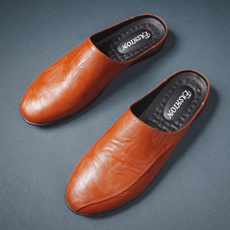 Mules cuir homme "L'Essentielle" - Restaur Cuirs