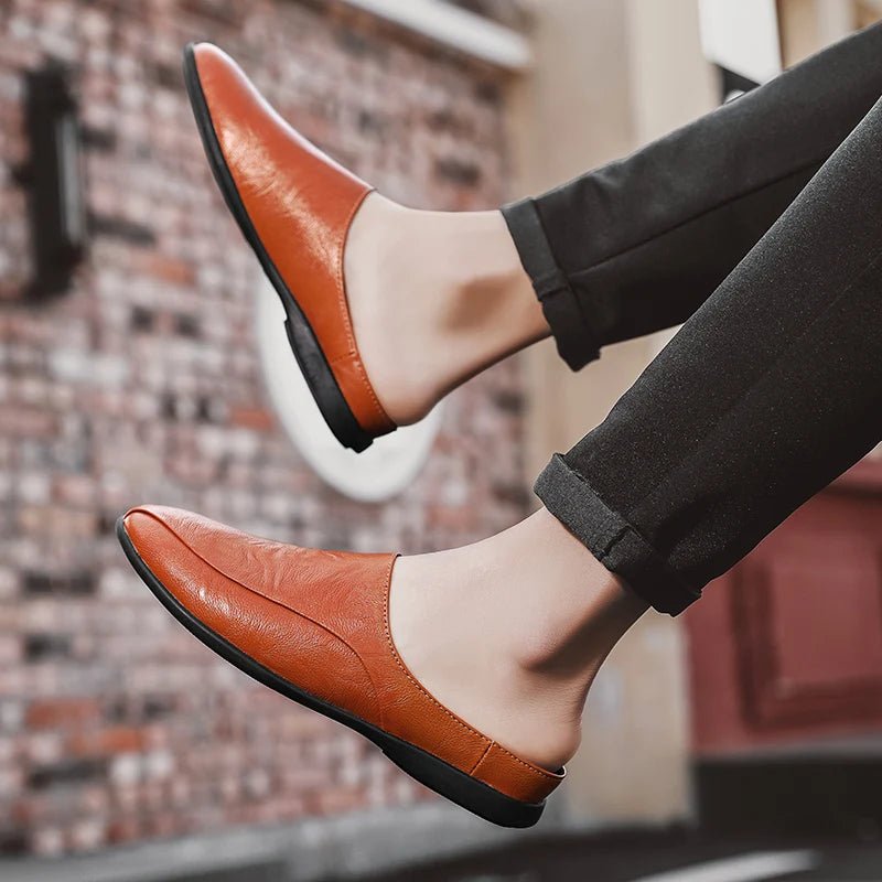 Mules cuir homme "L'Essentielle" - Restaur Cuirs