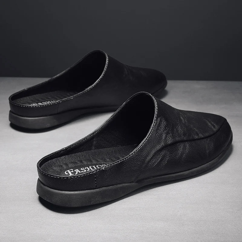 Mules cuir homme "L'Essentielle" - Restaur Cuirs