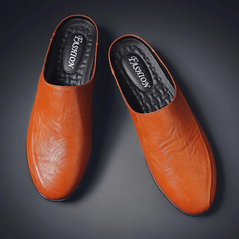 Mules cuir homme "L'Essentielle" - Restaur Cuirs
