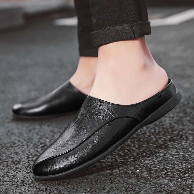 Mules cuir homme "L'Essentielle" - Restaur Cuirs