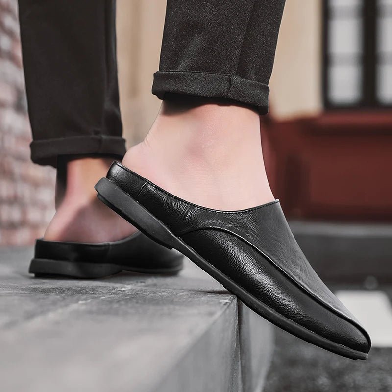 Mules cuir homme "L'Essentielle" - Restaur Cuirs
