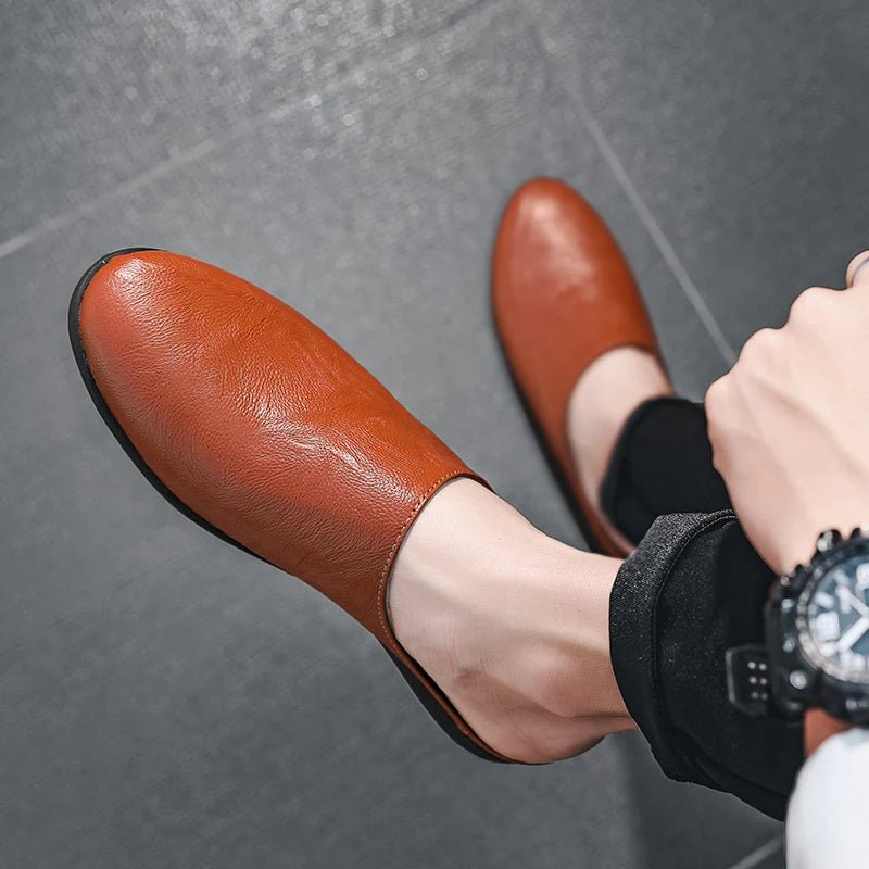 Mules cuir homme "L'Essentielle" - Restaur Cuirs