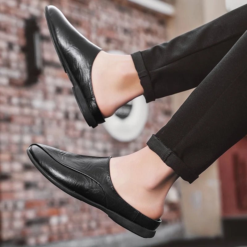 Mules cuir homme "L'Essentielle" - Restaur Cuirs
