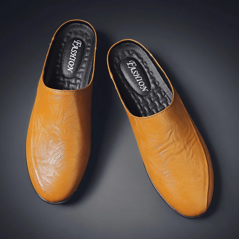 Mules cuir homme "L'Essentielle" - Restaur Cuirs