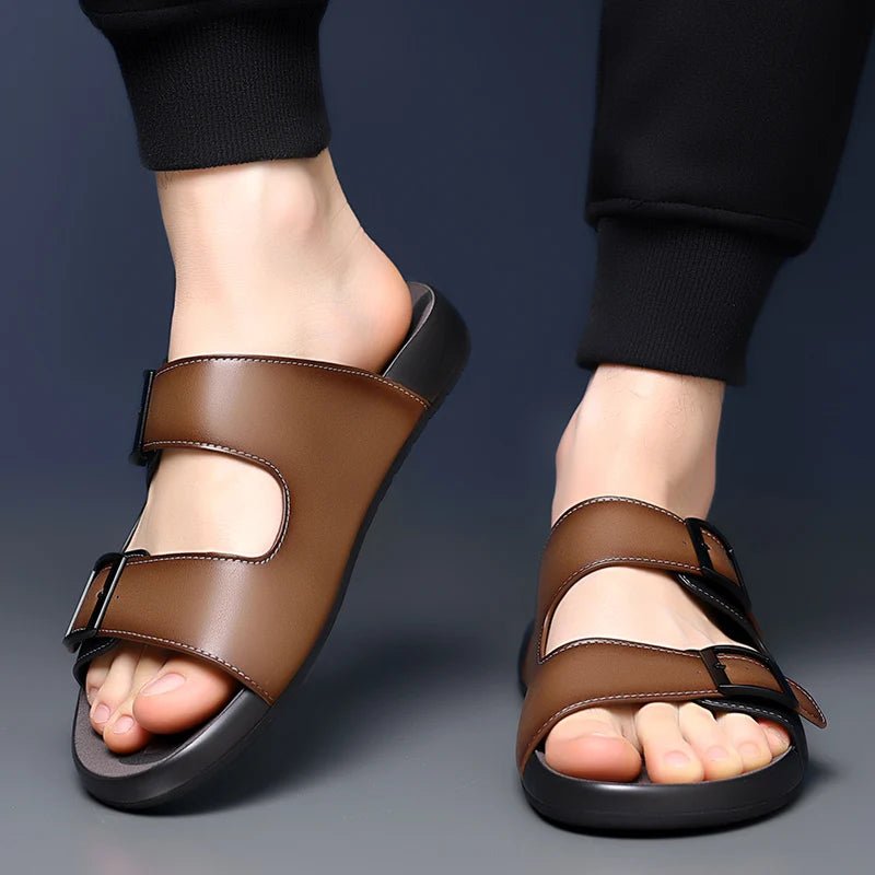 Mules Cuir Homme respirantes "Le Leader"