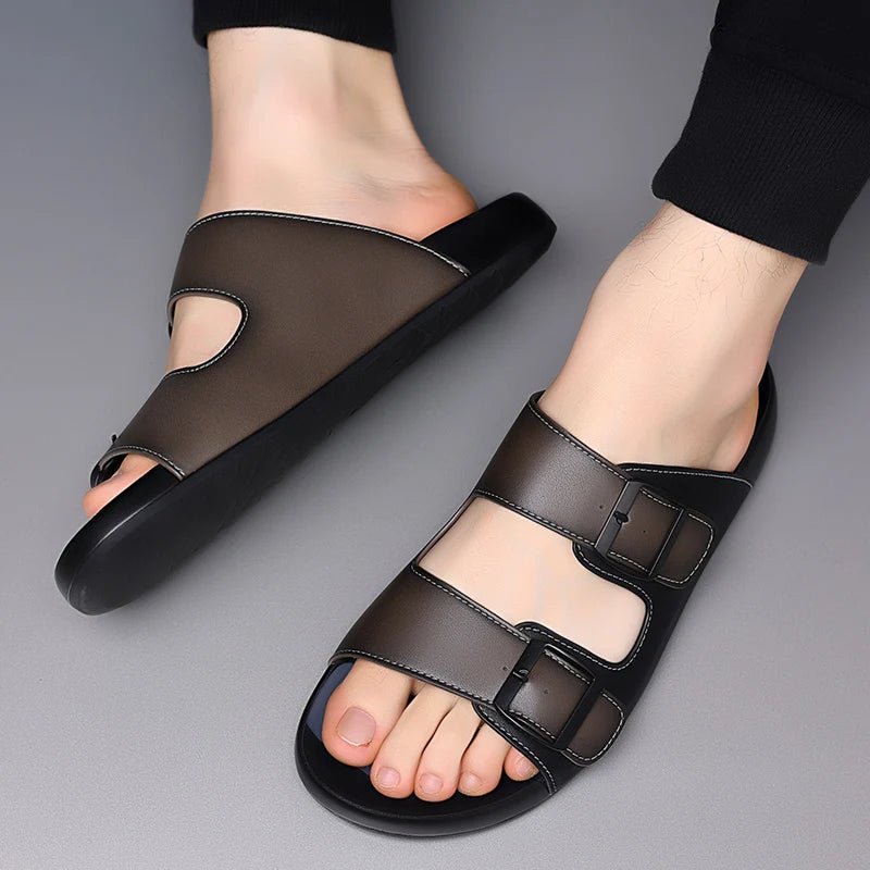 Mules Cuir Homme respirantes "Le Leader"