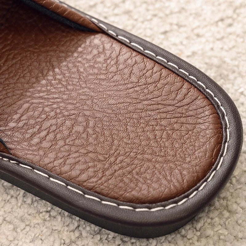 Mules en cuir pour homme "Le Cocon" - Restaur Cuirs