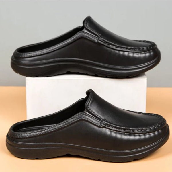 Mules en cuir pour homme "Le Naturel" - Restaur Cuirs