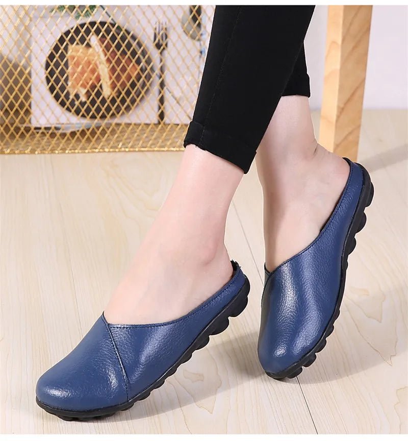 Mules femme cuir confort "La Romaine" - Restaur Cuirs