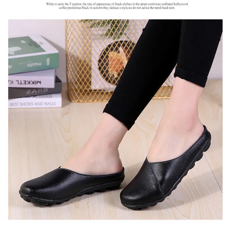Mules femme cuir confort "La Romaine" - Restaur Cuirs