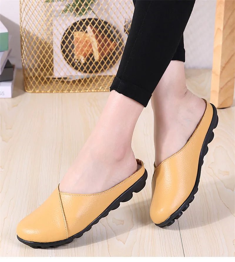 Mules femme cuir confort "La Romaine" - Restaur Cuirs