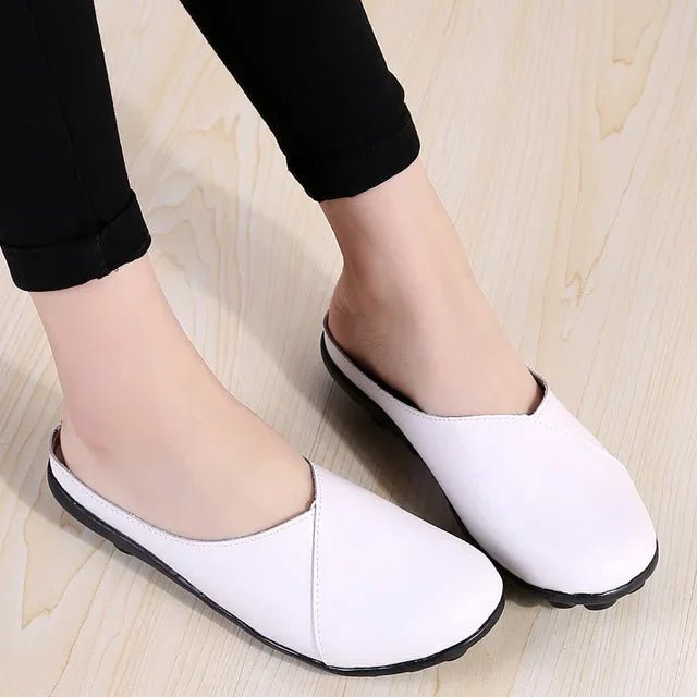 Mules femme cuir confort "La Romaine" - Restaur Cuirs