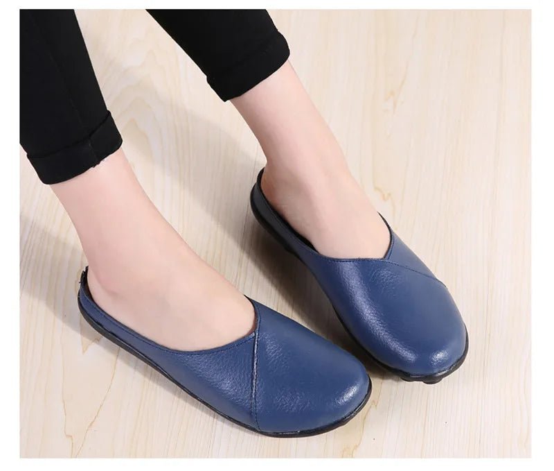 Mules femme cuir confort "La Romaine" - Restaur Cuirs