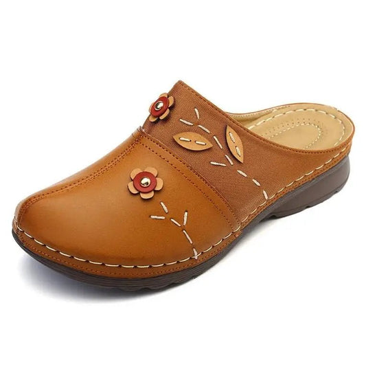 Mules pour femmes en cuir "La Bohème" - Restaur Cuirs