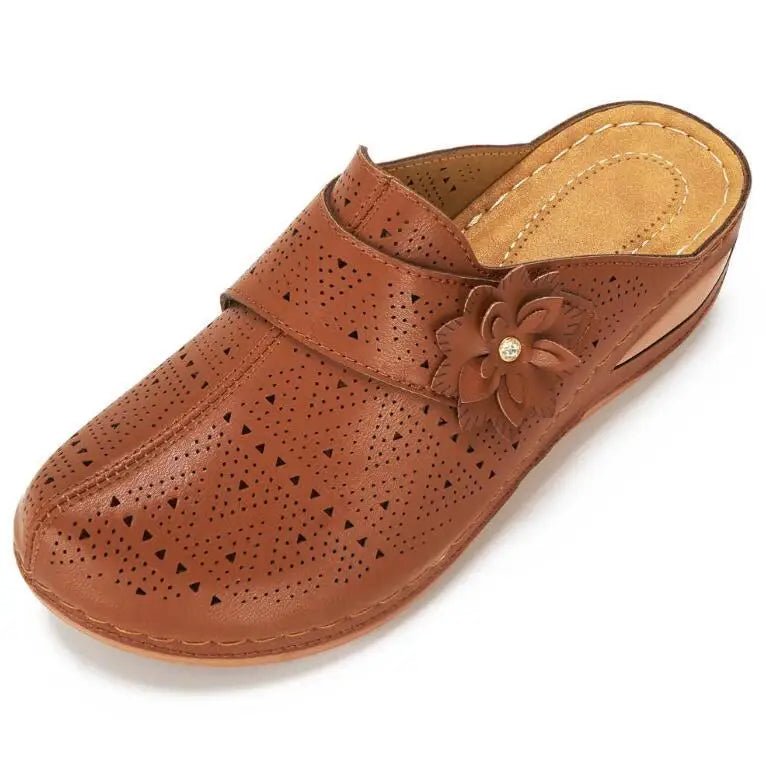 Mules pour femmes en cuir "La Bohème" - Restaur Cuirs