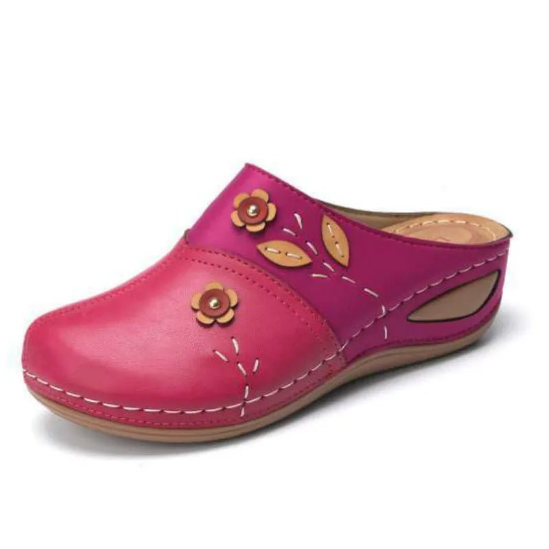 Mules pour femmes en cuir "La Bohème" - Restaur Cuirs