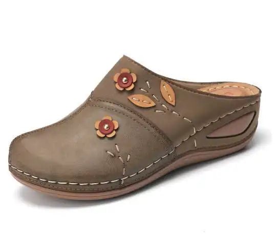 Mules pour femmes en cuir "La Bohème" - Restaur Cuirs