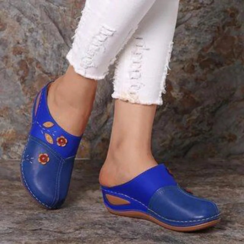 Mules pour femmes en cuir "La Bohème" - Restaur Cuirs