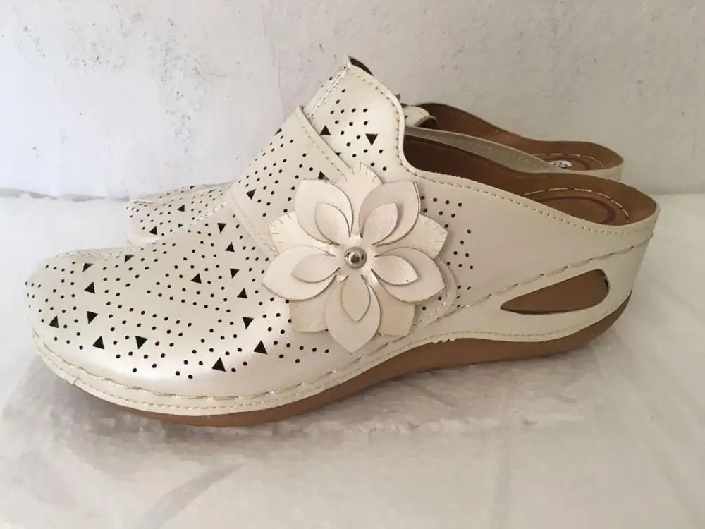 Mules pour femmes en cuir "La Bohème" - Restaur Cuirs