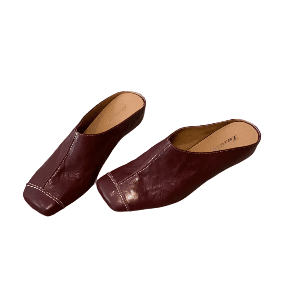 Mules pour femmes en cuir "La Délicate"