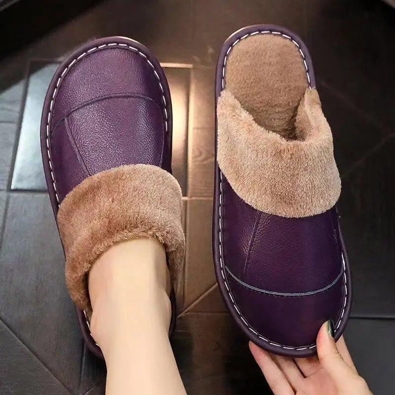 Mules pour femmes en cuir "La Douillette" - Restaur Cuirs