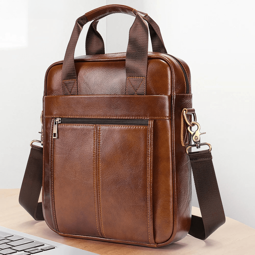 Pochette Bandoulière Cuir pour Homme "L'Explorateur" - Restaur Cuirs