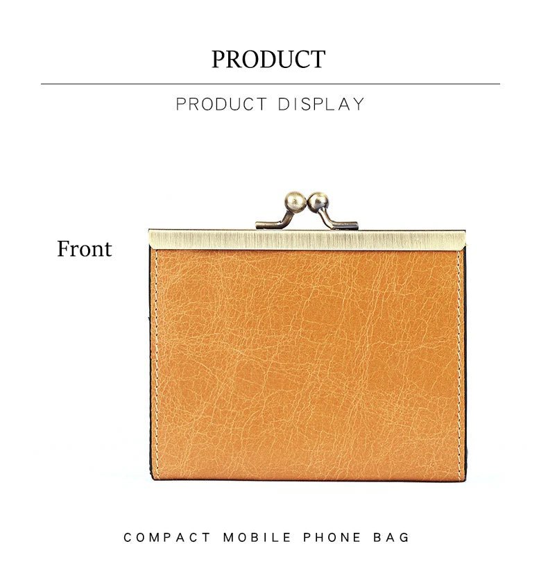 Porte - monnaie en cuir pour femme élégant "La Nymphe" - Restaur Cuirs