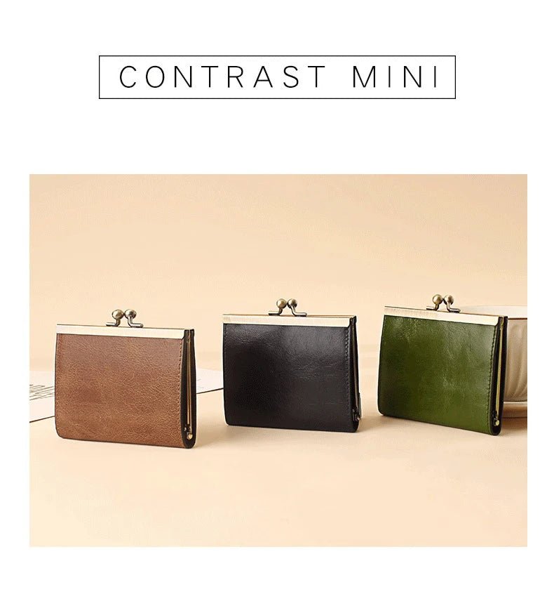 Porte - monnaie en cuir pour femme élégant "La Nymphe" - Restaur Cuirs