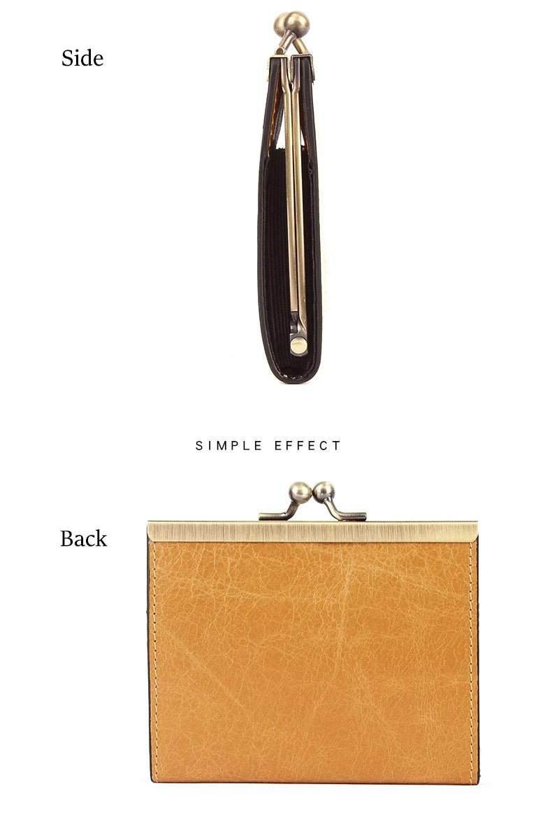 Porte - monnaie en cuir pour femme élégant "La Nymphe" - Restaur Cuirs