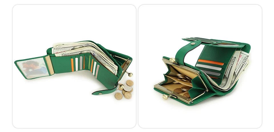 Porte - monnaie en cuir pour femme élégant "La Saphir" - Restaur Cuirs