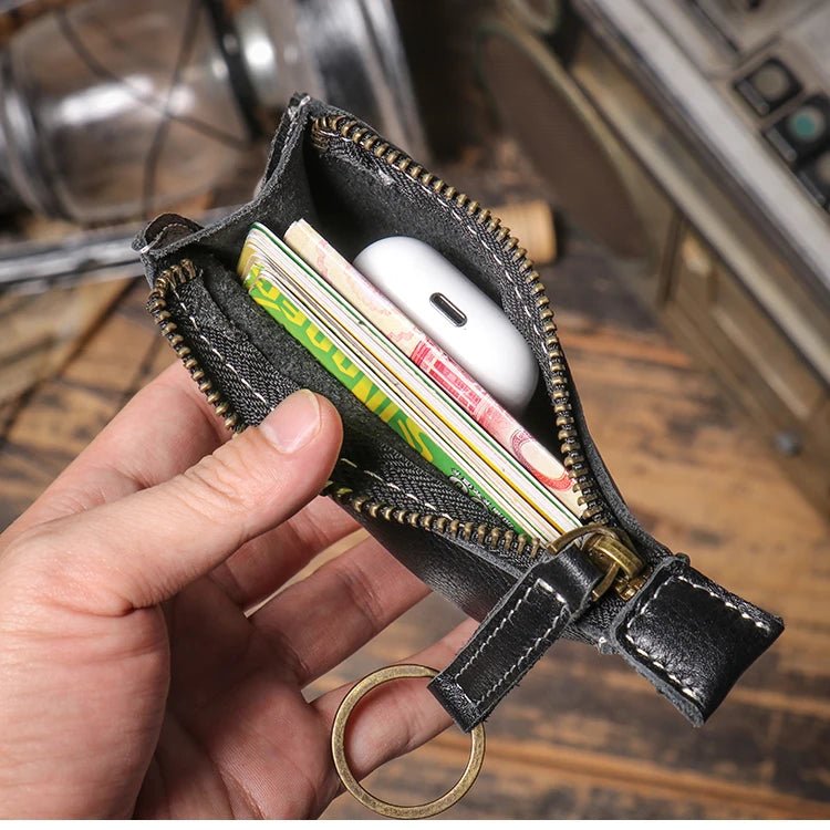 Porte monnaie en cuir pour femme "La Absolue" - Restaur Cuirs