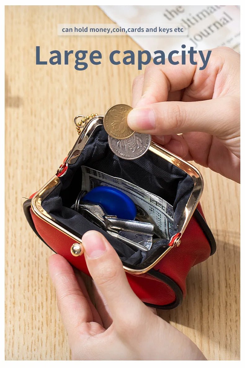 Porte monnaie en cuir pour femme "La Étincelle" - Restaur Cuirs
