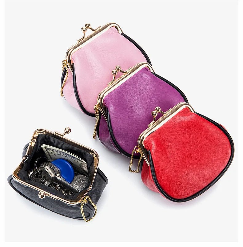 Porte monnaie en cuir pour femme "La Étincelle" - Restaur Cuirs