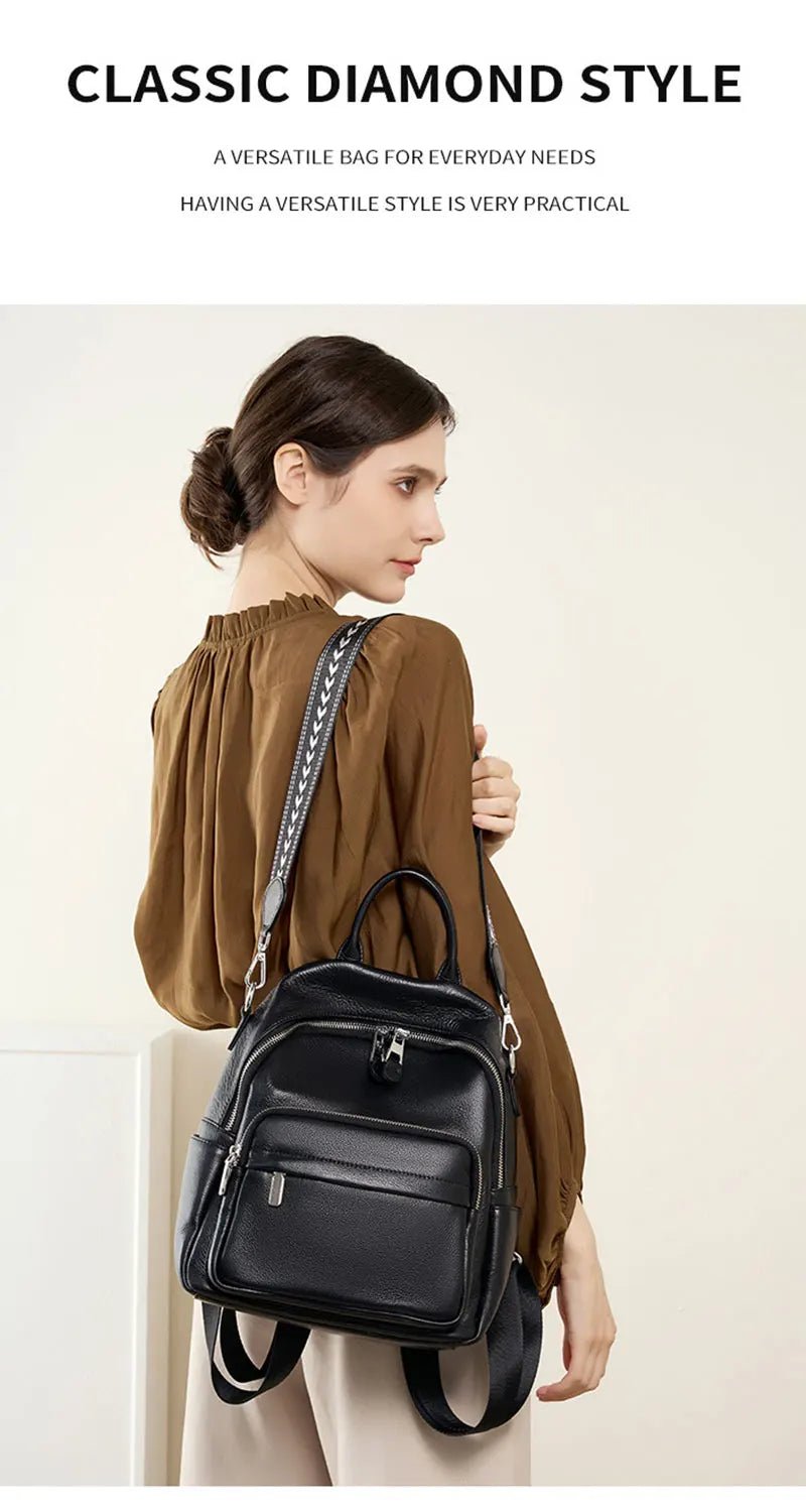 Sac à Dos Cuir Femme élégant "La Améthyste"