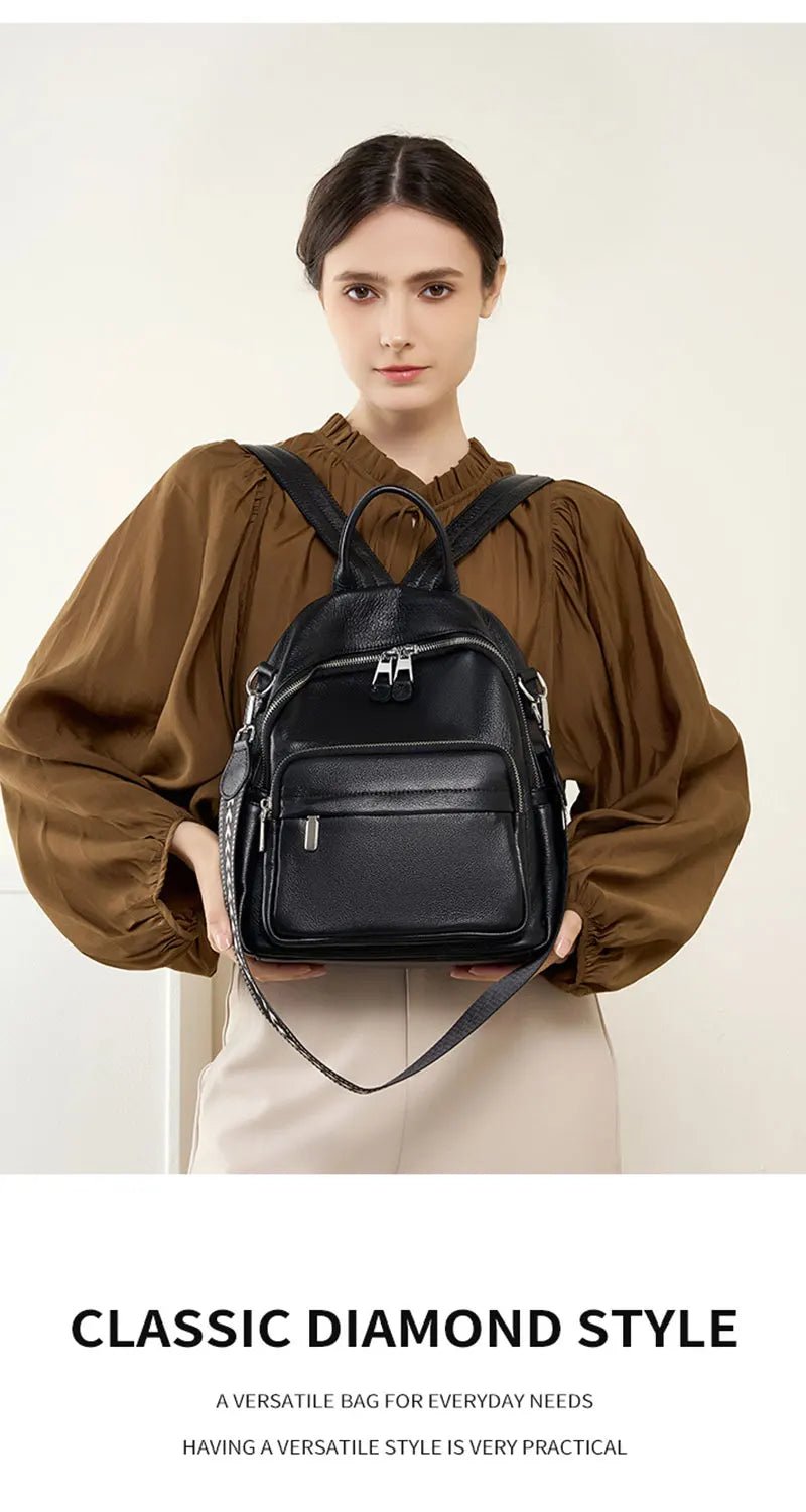 Sac à Dos Cuir Femme élégant "La Améthyste"