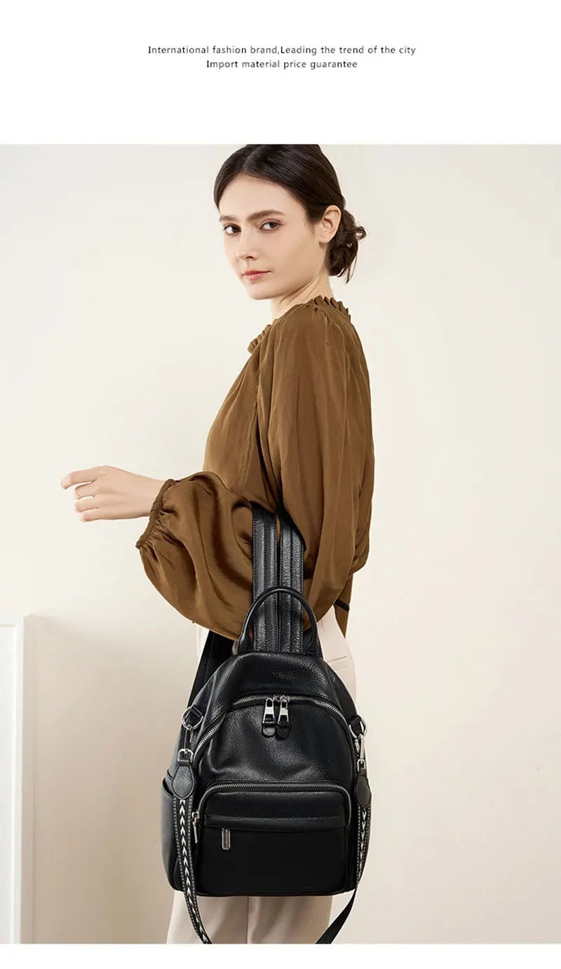 Sac à Dos Cuir Femme élégant "La Améthyste"