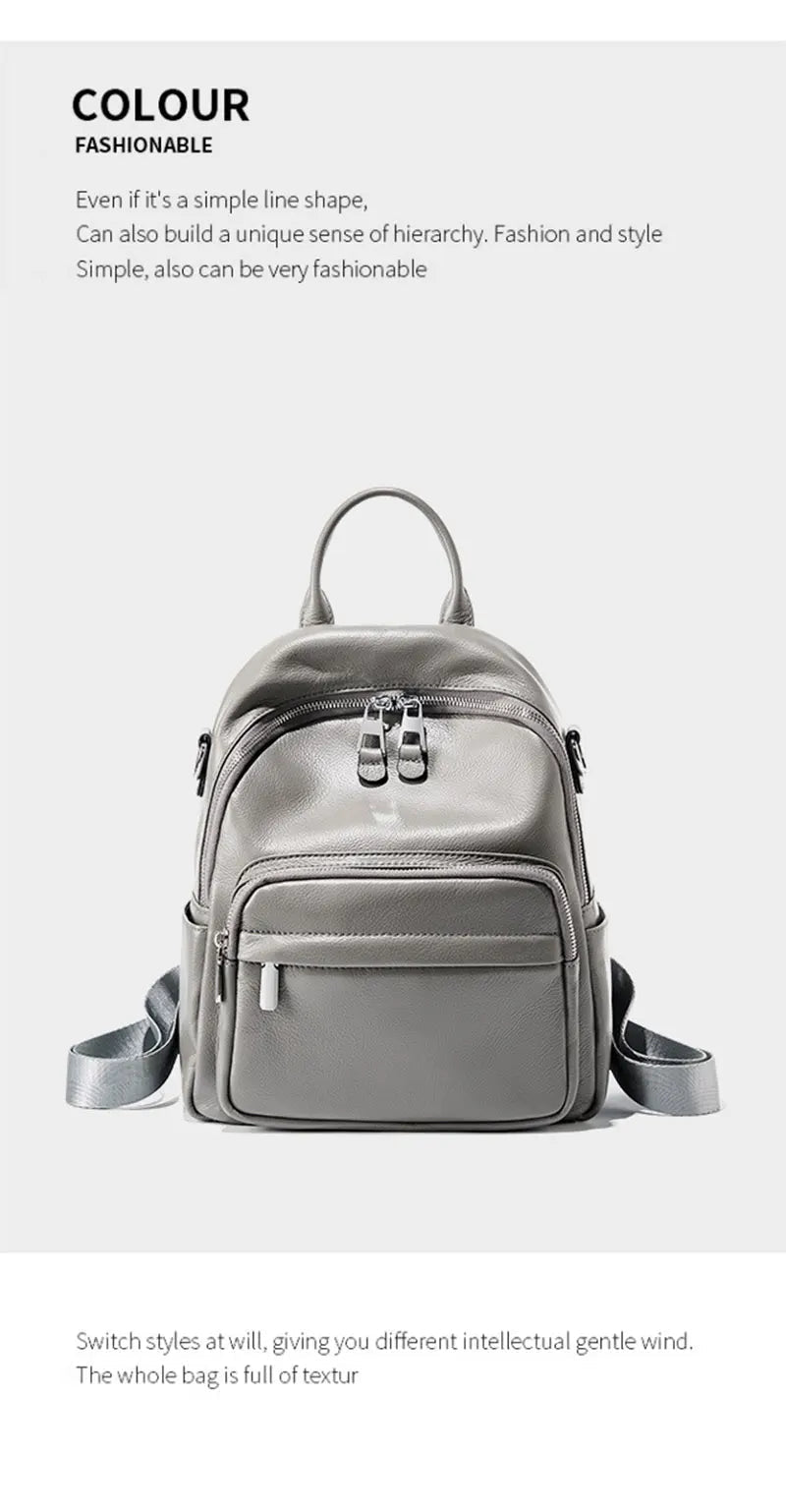 Sac à Dos Cuir Femme élégant "La Améthyste"