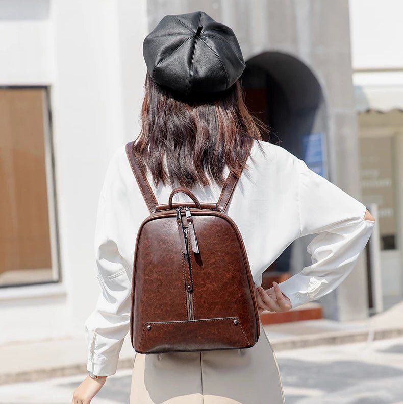 Sac à Dos Cuir Femme Élégant "La Concorde"