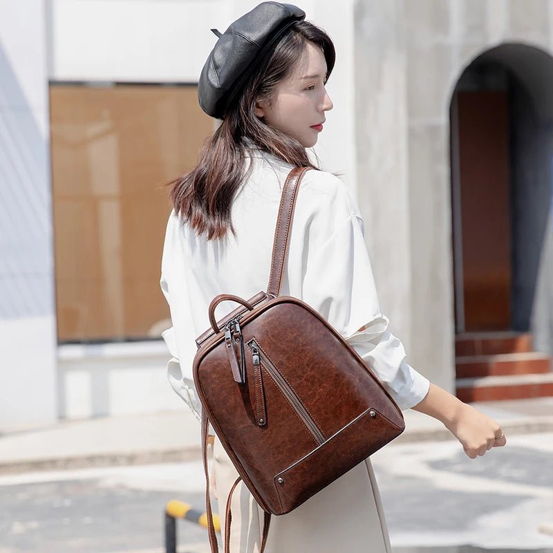 Sac à Dos Cuir Femme Élégant "La Concorde"