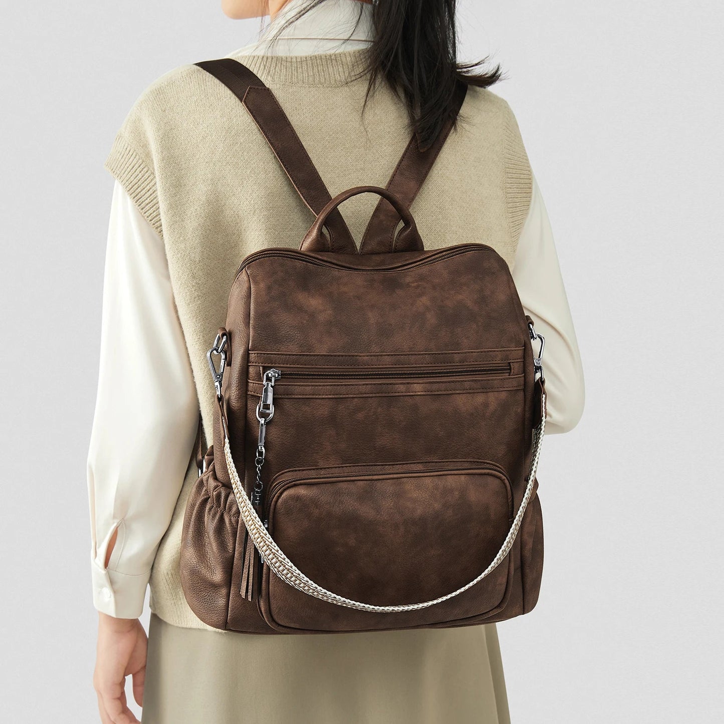 Sac à Dos Cuir Femme Élégant "La Fabuleuse"